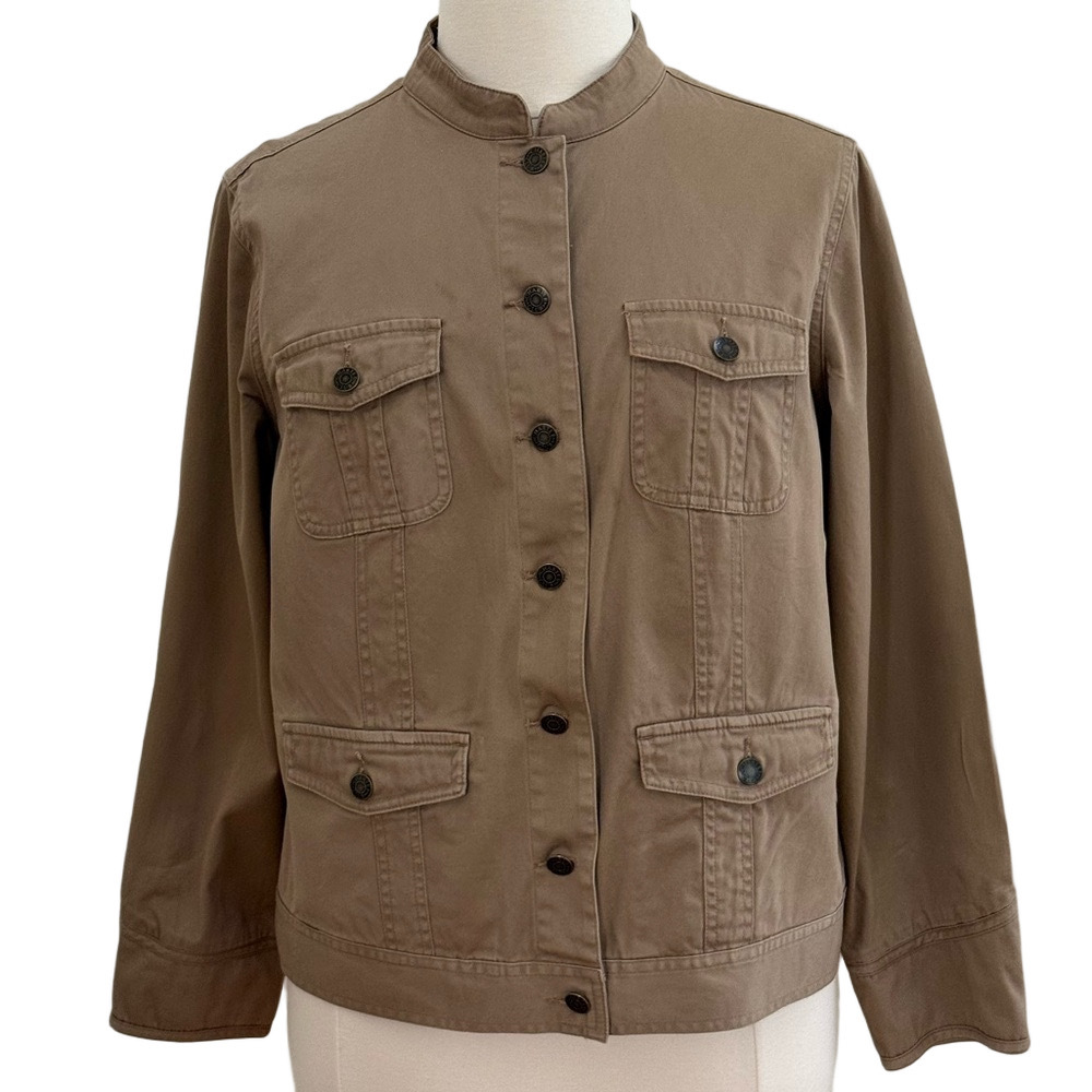 Charter Club Brown Utility Jacket - Picture 2 of 10